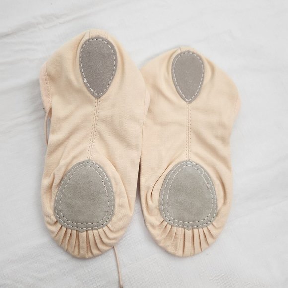 Dance Shoes Canvas Ballet Slippers Flat Elastic Straps 4MB - Picture 3 of 6